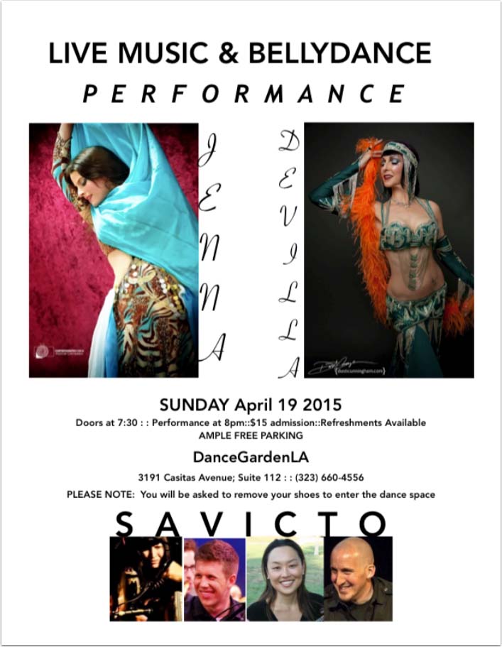 taXim bellydance showcase flyer